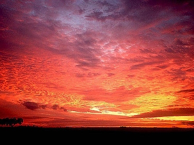 现代天空外景 夕阳天空