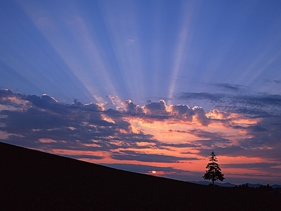 现代天空外景 夕阳天空