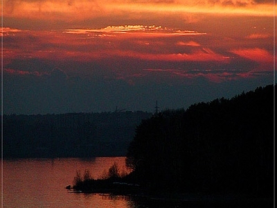 现代天空外景 夕阳天空