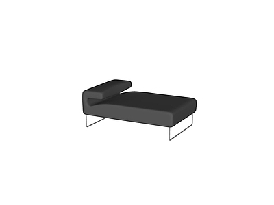 现代极简躺椅 低座 Moroso 现代极简 暗黑系