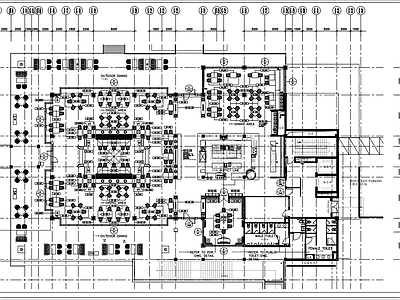 中式中餐厅 农家乐 主题餐厅 亲子餐厅 户外餐厅 包厢 施工图