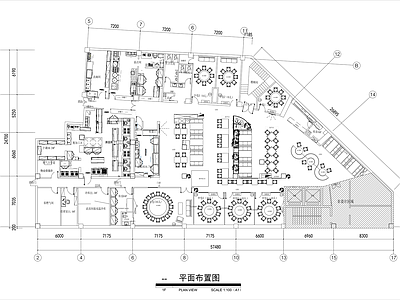 现代中餐厅 农家乐 主题餐厅 亲子餐厅 包厢 施工图