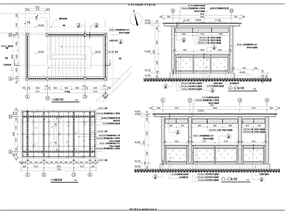 现代廊架 玻璃廊架 施工图