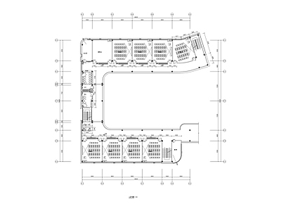 现代学校建筑 现代多层教学楼 中小学实验楼 平立剖方案 施工图