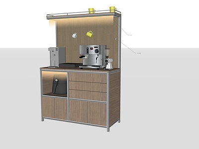 现代工业餐边柜 DIY 咖啡柜 型材