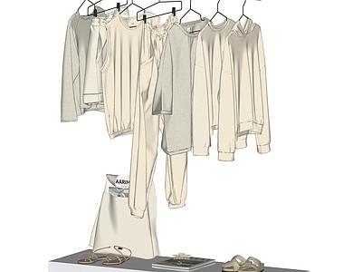 奶油衣架 女装 服饰店
