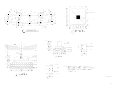 景观节点 亲水 木 构造详图 施工图