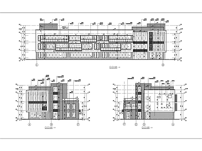 现代幼儿园建筑 九班 幼儿园 建筑 施工图