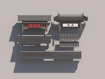 中式其他建筑外观 中式屋檐 中式屋顶 中式头