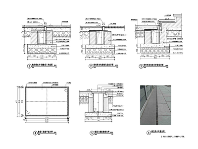 景观节点 线性排水沟 施工图