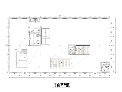 现代其他工装空间 平面图 施工图