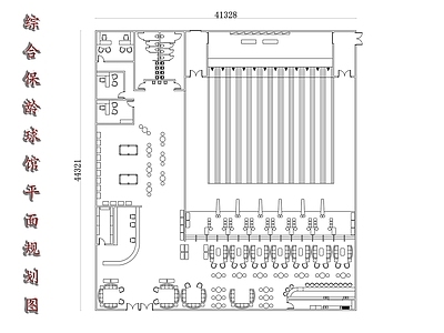 现代其他休闲娱乐空间 保龄球馆布局图 保龄球馆设计图 保龄球馆平面图 施工图