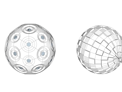 现代艺术装置 球体 异形球体