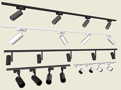 现代筒灯射灯 轨道式筒灯射灯 磁吸轨道灯 射灯