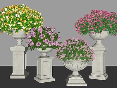 盆栽 花钵 花体花草 花卉花镜 欧式景观植物 盆栽盆景