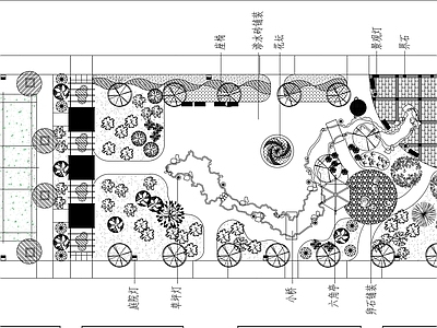 新中式办公景观 景观 办公公司景观平面 办公楼 施工图 办公工业景观