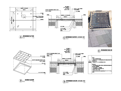 景观节点 井盖 施工图