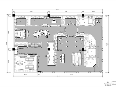 现代商场 推拉 施工图