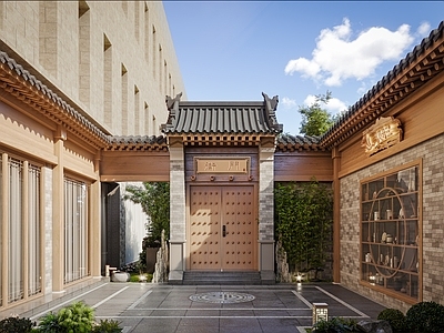 中式新中式古建 中式院子 中式头 中式