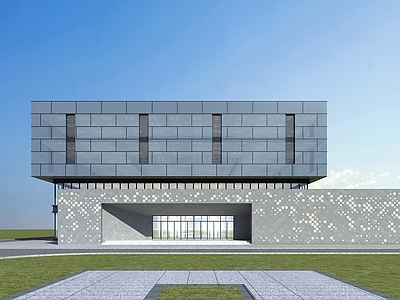 现代风格建筑 场馆 展馆 文化馆