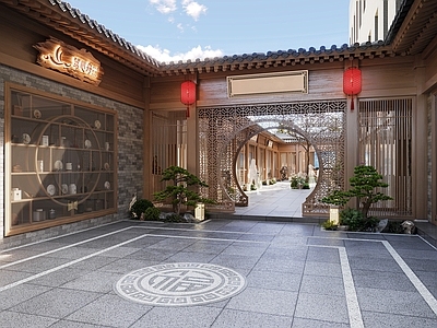 中式新中式古建 中式院子 中式