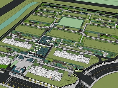 新中式现代小区景观 现代住宅小区 小区户外架空 户外健身区 架空层 连廊