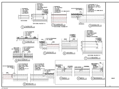 现代其他节点详图 道路通用做法 施工图