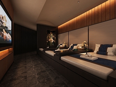 现代足浴店 足浴包房 足疗包厢 spa 养生 按摩