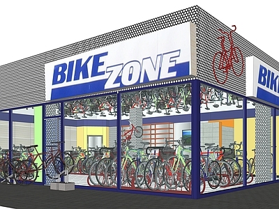 现代其他商业建筑 自行车店