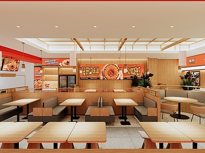 现代原木火锅店 虾火锅 干锅 原木