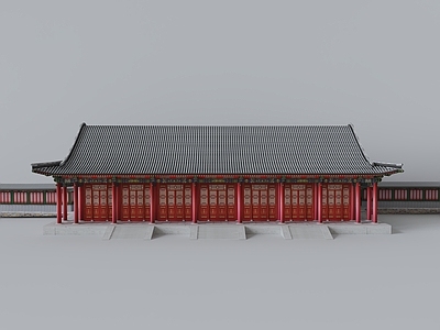 中式古建 中式古建 寺庙 宝殿 鼓楼 庙