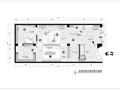 现代其他商业空间 全屋定制整装展厅 木书桌柜 家具软装材料涂料 服装婚纱美容美发 办公室超市眼镜店 施工图 商业空间