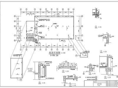 现代消防站 消防站建 施工图