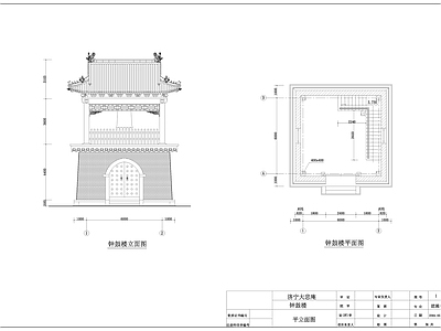 中式古建 寺庙 济宁某寺庙 某尼姑庵图 施工图 古建