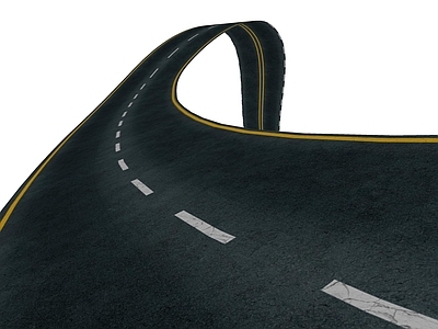现代道路 道路标识