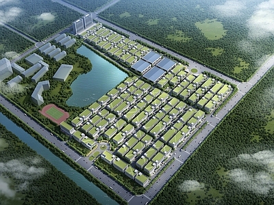 现代厂房 现代产业园