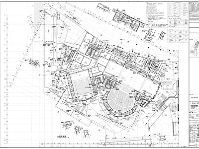 现代极简剧院 现代风格剧院 大剧院 区剧院 施工图 剧院