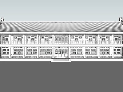 新中式中式古建筑 报恩楼 古建城楼