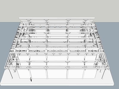 新中式中式古建筑 抬梁 斗拱 古建结构