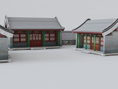 中式古建 中式古建 寺庙 宝殿 鼓楼 庙