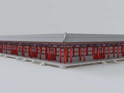 中式古建 中式古建 寺庙 宝殿 鼓楼 庙