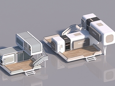 现代民宿建筑 现代太空舱民宿 集装箱民宿 平地民宿