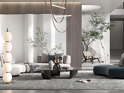 现代家居客厅 Minotti 现代