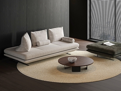 现代意式多人沙发 Ligne Roset Prado 组合 布艺