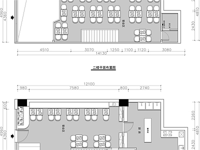 现代其他餐饮空间 兰州拉面馆 施工图