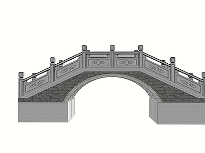 新中式景观桥 拱桥 桥