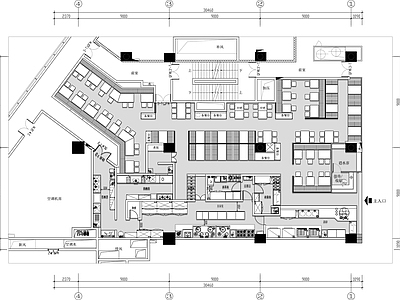 现代其他餐饮空间 四川菜馆 施工图
