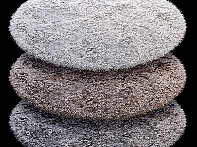 现代Round fluffy carpet