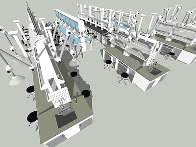 现代工业实验室 实验室组合 实验设备桌组合