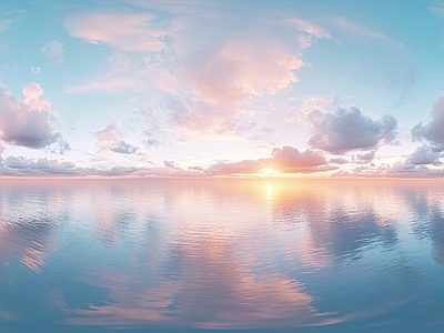 现代天空HDR 蓝天白云天空全景